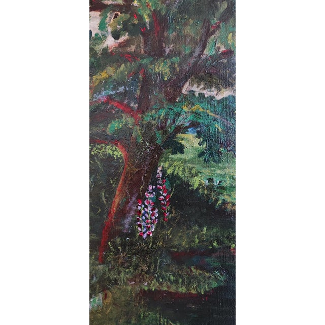 Olga Steiner, Balade des cygnes, 1928, Oil on Canvas For Sale - Image 4 of 10