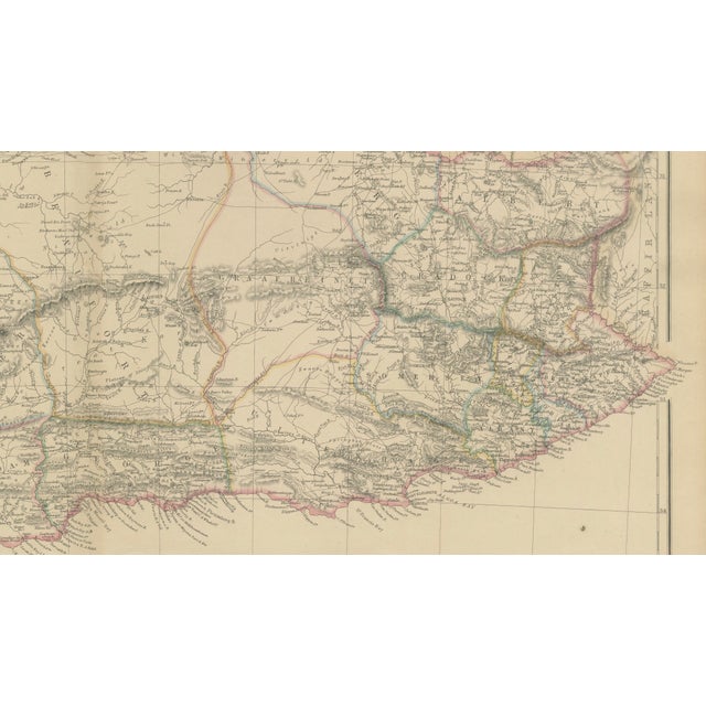 Paper Antique Map of Cape of Good Hope in South Africa, 1860s For Sale - Image 7 of 11