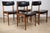 Mid-Century Modern Scandinavian Teak and Leatherette Chairs, 1960, Set of 4 For Sale - Image 3 of 18