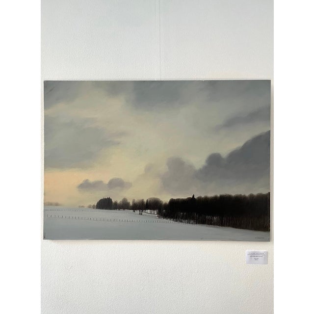Claude Sauthier, Late Afternoon at Soujet, Oil on Wood, 1970s For Sale - Image 10 of 13