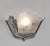 Silver Pair of 1930s Hanots French Art Deco Nickeled Bronze Fan Wall Sconces - 2 Pairs Available For Sale - Image 8 of 13