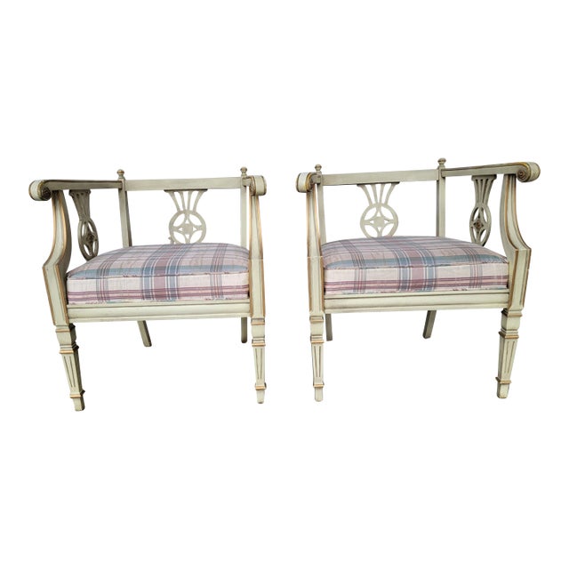 1970s French Style Accent Chairs - Set of 2 For Sale