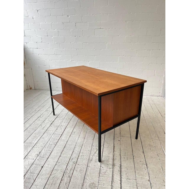 Black Compact Teak Desk by Günter Renkel for Rego For Sale - Image 8 of 9