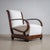 Brown Early 20th Century Pair of Art Deco Armchairs, Italy For Sale - Image 8 of 14