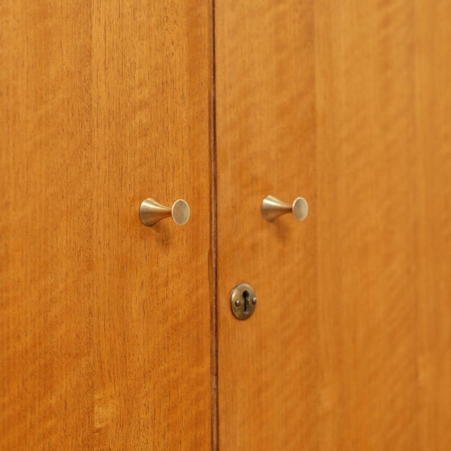 Brown Mid Century Armoire by A. Younger LTD For Sale - Image 8 of 11