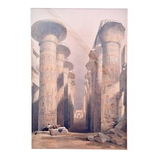 "Thebes, Great Hall at Karnak" by David Roberts (1796-1864) For Sale
