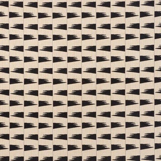 Schumacher X David Kaihoi Tutsi Fabric in Ivory For Sale
