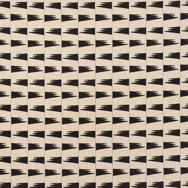 Schumacher X David Kaihoi Tutsi Fabric in Ivory For Sale