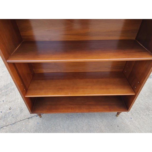 Mid 20th Century Mid Century Hardwood Bookcase With Two Shelve For Sale - Image 4 of 10