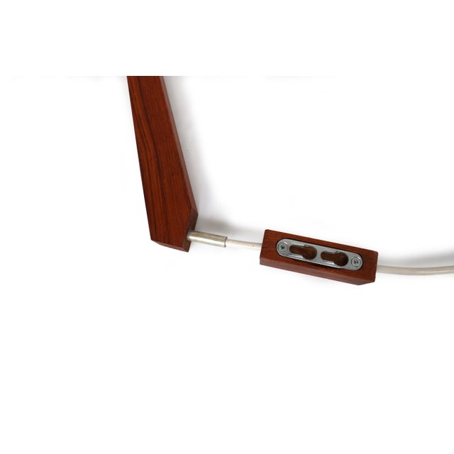 Vintage Mid-Century Modern Scandinavian Teak Hanging Lamp For Sale - Image 11 of 15