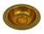 Vintage Gold Metal Bowl From Scandia Present For Sale - Image 4 of 10
