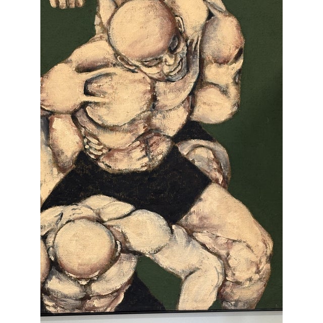 Vittorio Antonio Cocever, Figures, 1965, Oil on Canvas For Sale - Image 4 of 7