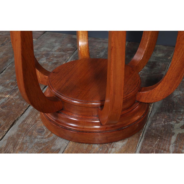1920s Art Deco French Centre Table in Mahogany, 1925 For Sale - Image 5 of 13