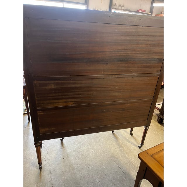 Early 20th Century Berkey and Gay Sheraton Style Cabinet For Sale - Image 9 of 16