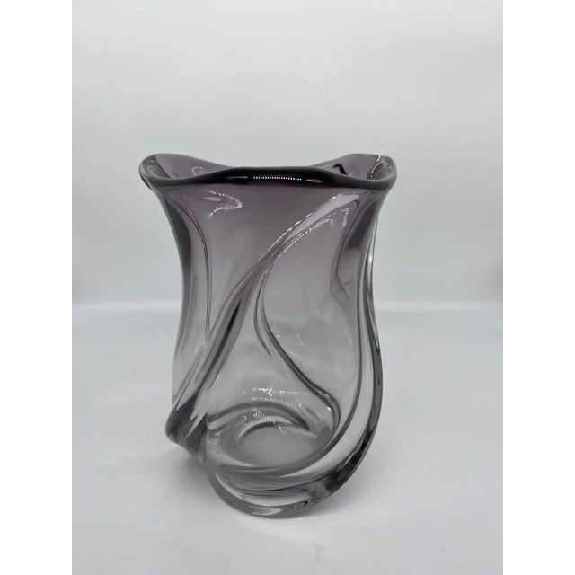 Val Saint Lambert Crystal Vase For Sale - Image 9 of 10