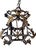 Huge Vintage Florentine Gold Gilt & Dark Iron Acanthus Leaf 8-Light Lantern Chandelier For Sale In West Palm - Image 6 of 9