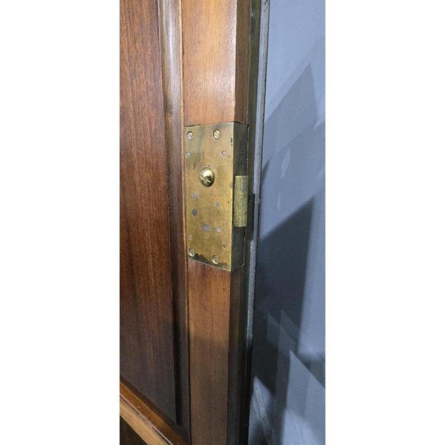 Small Mahogany Linen Press, 1900s For Sale - Image 11 of 18