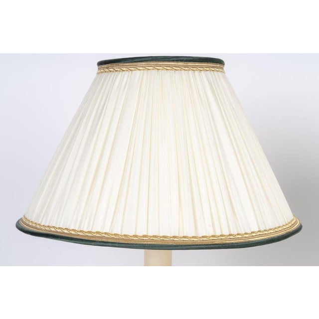 Pair of 19th century table lamps, restoration style, candlesticks mounted as lamps, napoleon iii period. h: 47cm, d: 30cm...