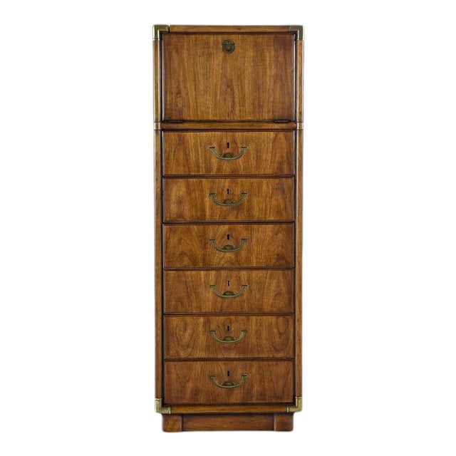 Drexel Accolade FlipTop Mirrored Vanity Lingerie Chest of Drawers