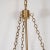 Gold "Fishbowl" Glass and Brass Pendant For Sale - Image 8 of 9