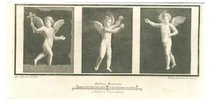 Filippo de Grado, Cupids, Etching, 18th Century