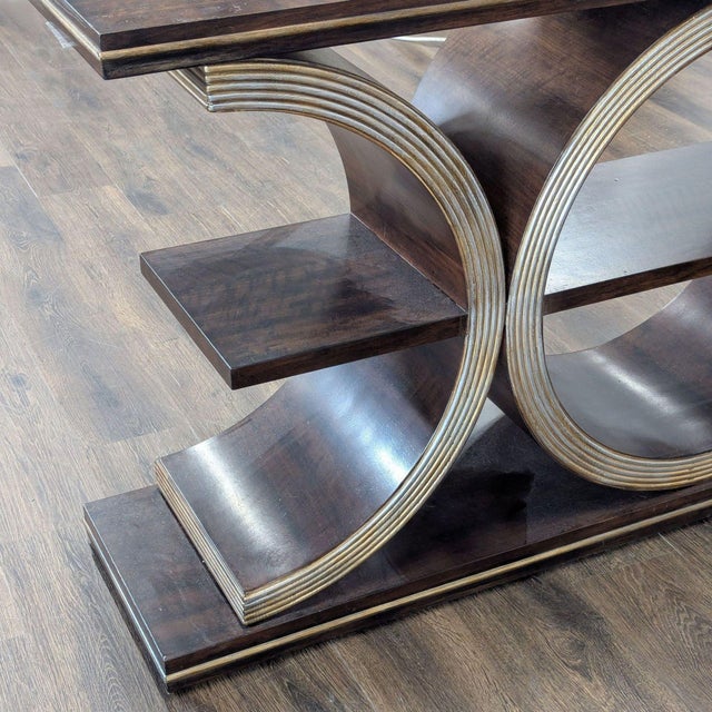 Attributed to Hooker Furniture Melange Presidio Console Table For Sale In San Francisco - Image 6 of 7