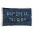 Large Patchwork Indigo Flag, Don't Give Up the Ship, Unique For Sale