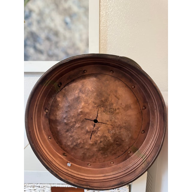 Mid 19th Century Mid 19th Century English Copper Large Antique Country House Victorian Era Coal Bin For Sale - Image 5 of 12