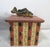 Mid 20th Century Vintage Rustic Man-Cave Decor Wooden Box With Fish on Top For Sale - Image 5 of 9