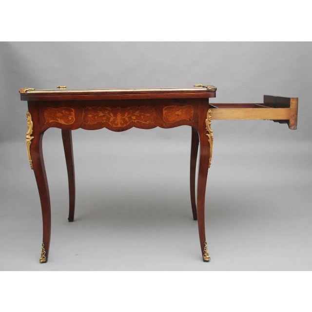 19th Century Kingwood Card Table For Sale - Image 13 of 16