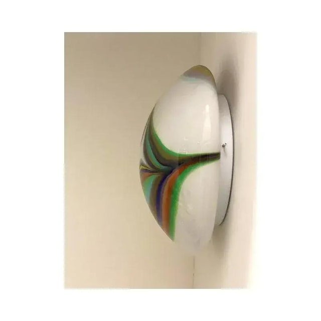 Glass White Murano Glass Wall Lights by Simoeng, Set of 2 For Sale - Image 7 of 13
