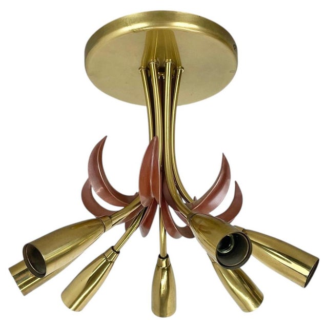 Article: Ceiling light Producer: Origin Italy in the manner of Stilnovo, Gio Ponti Age: 1950s This modernist light was...