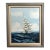 Late 20th Century Listed Artist Hewett Jackson Original Oil Painting | Tall Ship Seascape | Framed For Sale