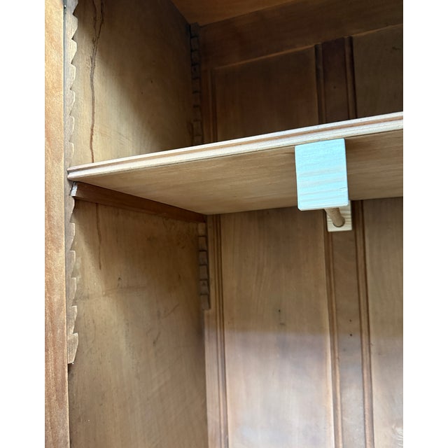 Large Art Nouveau Wardrobe in Sapelli and Beech, 1890s For Sale - Image 18 of 18