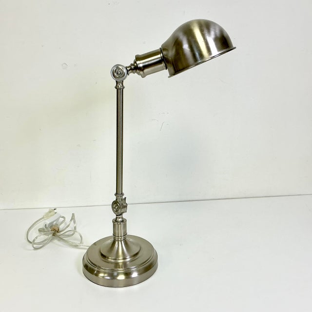 Industrial 1990s Vintage Industrial Americana Boho Chic Articulating Desk Lamp For Sale - Image 3 of 10