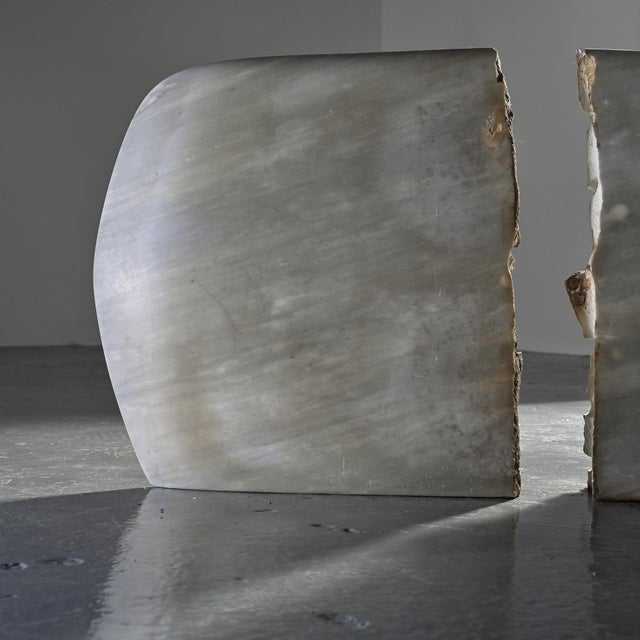 Gray Robert Neuhauser, Two-Part Marble Sculpture, 1980s, Marble For Sale - Image 8 of 14