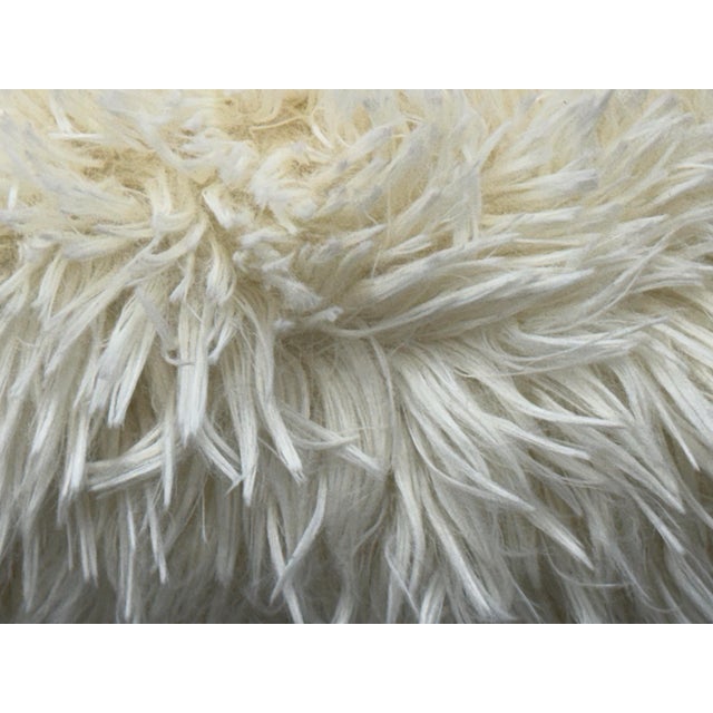 Skyline Furniture Faux Fur + Acrylic Legs Bench For Sale - Image 10 of 12