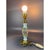 Vintage Italian Brass and Porcelain Table Lamp with Hand-Painted Flowers from Capodimonte For Sale - Image 10 of 11