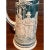Vintage German Beer Stein Pewter Lid Relief Green & White 14" For Sale In San Francisco - Image 6 of 6