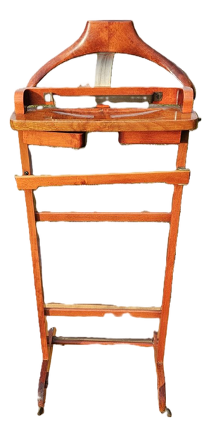Mid-Century Modern Italian Wood Valet Stand by Fratelli Reguitti, 1950s