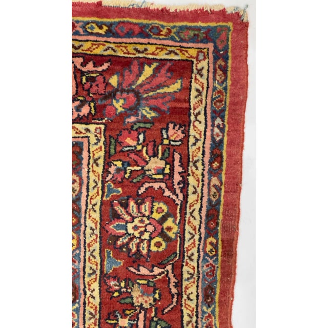 Antique Persian Halvai Bidjar Rug 4’9" X 7’1” For Sale In New York - Image 6 of 7