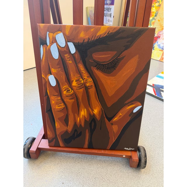 2020s What I Hold Back!, 2 by Emmanuel Akolo, Acrylic on Canvas (2026) For Sale - Image 5 of 8