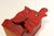 Red Vintage Folk Art Carved "Cat" Hand-Painted Red and Black Wooden Matchbook Holder For Sale - Image 8 of 13