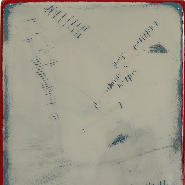 Wood Tall Sunspot 71 - Original Striped Minimalist Resin Abstract Painting on Wood Panel by Ricky Hunt For Sale - Image 7 of 9