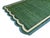 Casa Cosima Handmade Cotton Vegetable Dyed Rug, Scalloped Forest Green Dhurrie - 14'x16' For Sale - Image 4 of 12