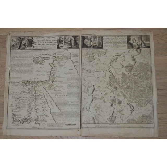 Pair of Rare French Engraved Maps – Ancient & New Thebaid, Nicolas De Fer, 1700 For Sale - Image 12 of 12