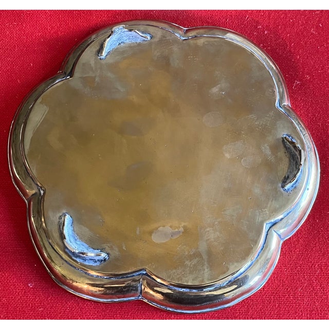 Antique 18th Century English George III Footed Brass Tray For Sale - Image 10 of 15