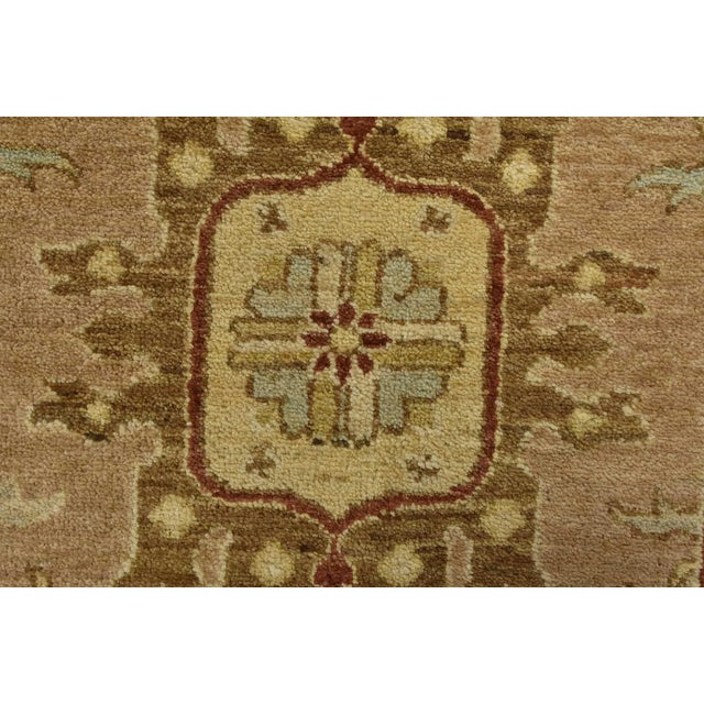 Ziegler Rug 9′ X 12’5” Brown Wool Traditional Hand-Knotted Oriental Carpet For Sale - Image 4 of 15