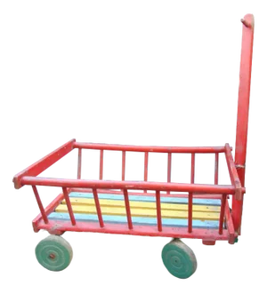 Vintage Wooden Trolley, 1970s