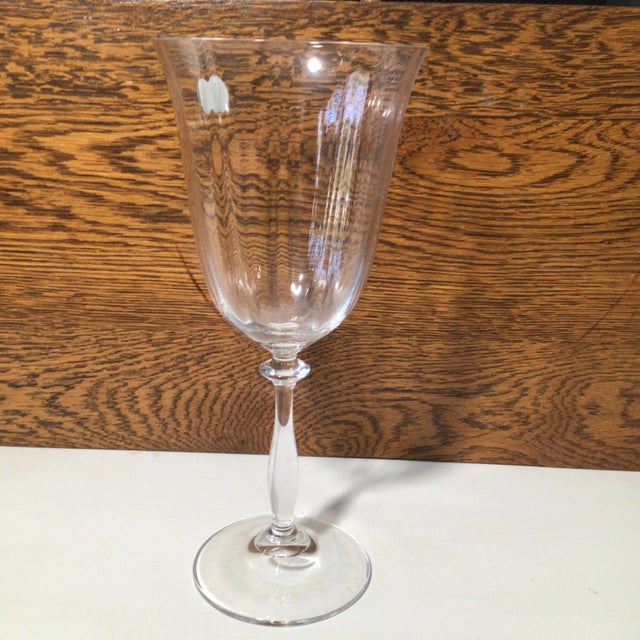 Bohemia Water Goblets Bohemia Optic Angela Crystal-Crystalex - Set of 6 For Sale - Image 4 of 13